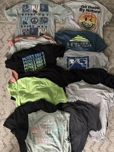 Boys Size 8 Shirts, Pants, Name Brand, Adidas, Old Navy, Hurley, Minecraft LOT - Picture 1 of 7