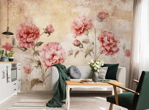 Flowers Wall Mural 312x219cm | Adult Girls Bedroom Living Room Feature Wallpaper - Picture 1 of 9