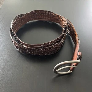 Lane Bryant Vegan Leather Bonded/Woven Belt Women’s 22/24 (51” Length) - Picture 1 of 6