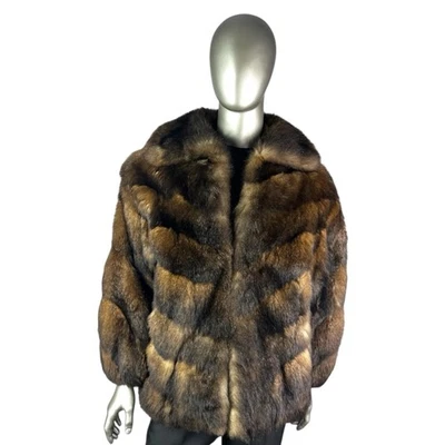 Men’s New Zealand Opposum Jacket, Sz XL, Certified Vintage Fur w/Storage Bag - Image 1 of 4