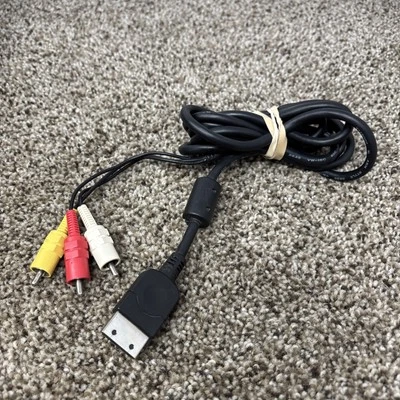 Подлинный официальный композитный аудиовизуальный кабель от оригинального производителя для Sega Dreamcast — протестирован и работает - Изображение 1 из 3