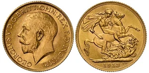 GRAN BRETAGNA. Giorgio V 1913 AV Sovrano. NGC UNC Dettagli SCBC-3996; EGC-1436 - Foto 1 di 2