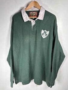 Cotton Traders Ireland Rugby Shirt Herren 4XL Grün Langarm Klassisch Retro - Bild 1 von 8
