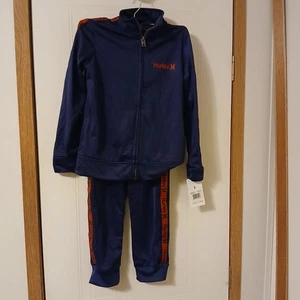Hurley Jungen Trainingsanzug 2-teilig mitternachtsmarineblau Größe 6MM neu mit Etikett  - Bild 1 von 11