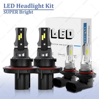 Combo de 4 faros LED altos/bajos + bombillas antiniebla para Mazda Tribute 2008-2010 2011 Foto 1 de 4