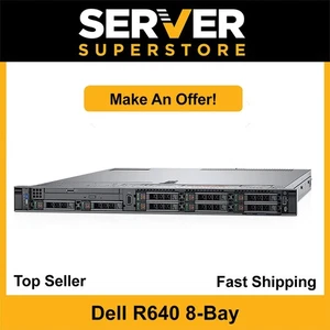 Dell PowerEdge R640 Server 2x Gold 6148 =40 Cores H730P 320GB RAM 4x NEW 1TB SSD - Picture 1 of 8