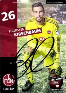 Autogrammkarte Fußballer Thorsten Kirschbaum, 1. FC Nürnberg,... - 11348829 - Bild 1 von 2