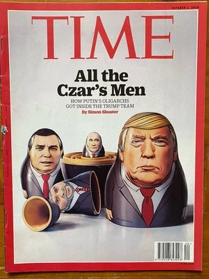 Time Magazine 2018 Donald Trump Putin All The Czar Men Russia Oligarchs NEW SEAL - Image 1 of 4