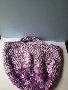 Crochet Bag, Purple - Picture 1 of 3