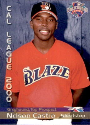 2000 California League Prospects Grandstand #6 Nelson Castro Dominican Republic  - Image 1 of 2