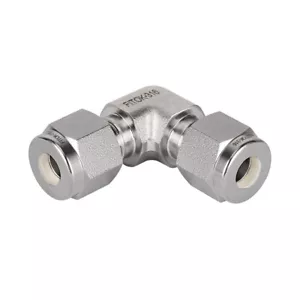 FITOK 316 Stainless Steel Tube Fitting Union Elbow 1/4" Tube OD, SS-LU-FL4 - Picture 1 of 3