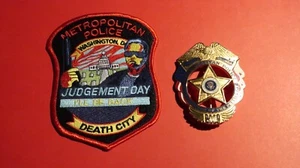 Washington DC Metropolitan Police 2009 Inaugural piece / & "I'll Be Back" patch - Picture 1 of 3