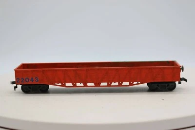 HO SCALE CUSTOM PAINTED 22043 WAR EMERGENCY WOOD SIDED COMPOSITE GONDOLA 1:87 - Image 1 of 4