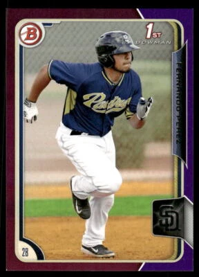Fernando Perez 2015 Bowman Prospects Purple /250 #BP9 San Diego Padres - Image 1 of 2