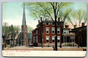 Postcard New York NY c.1900's Fort Schuyler Club Utica AC10 - Picture 1 of 2
