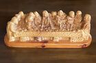 The Last Supper Hand Craved Wood Sculpture 11.5” Long
