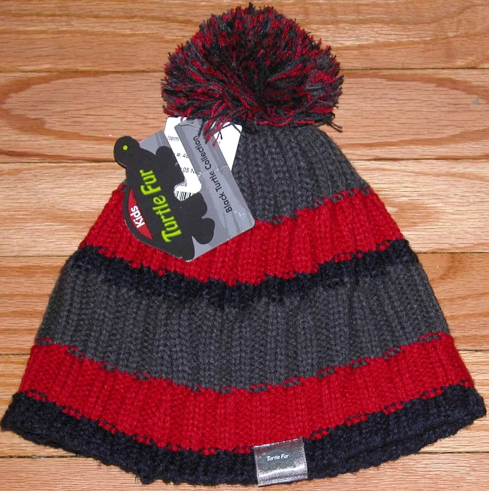 SOMBRERO ACRÍLICO FORRADO DE LANA CAMIÓN MONSTRUO PIEL TORTUGA POM RAYAS Foto 1 de 1