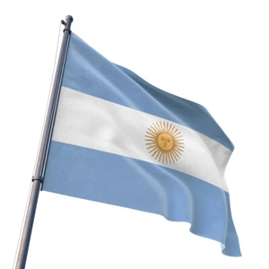 National Flag of Argentina 3x5' Foot Argentine Republic Argentinian Sun Banner - Picture 1 of 4