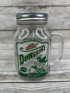 New In Box Mountain Dew Circle K Dewshine Glass Mug Mason 2015 Limited Edition - Picture 1 of 6