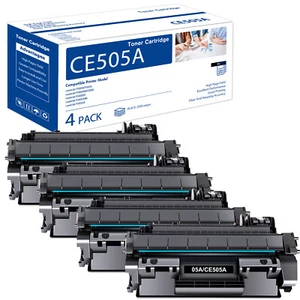 Schwarz CE505A Tonerkartusche für HP 05A Toner LaserJet P2035 P2055dn Toner - 4 Stück - Bild 1 von 8