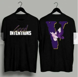 Vintage Nav x Vlone Good Intentions Doves Black T-shirt - Picture 1 of 1