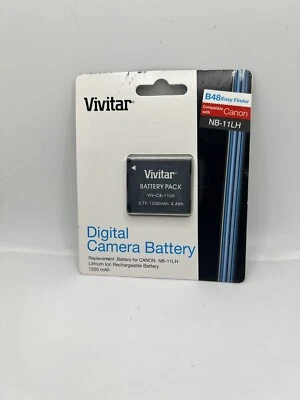 Vivitar Li-On Battery for Canon NB-11LH Black Rechargeable Battery 1200 NIP - Image 1 of 4
