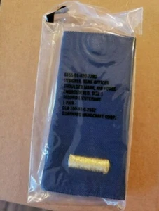 Lot of 2 US air force Second Lieutenant Shoulder Marks BLUE veteran militia - Picture 1 of 1