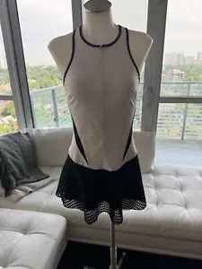 MICHI NY White Black Drop Tennis Dress Size S Retail $350 - Picture 1 of 8