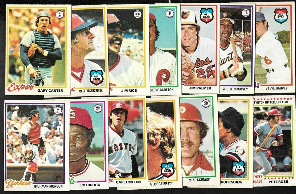 1978 OPC O PEE CHEE TOPPS MLB BASEBALL CARD 122-242 & WRAPPER SEE LIST - Image 1 of 1