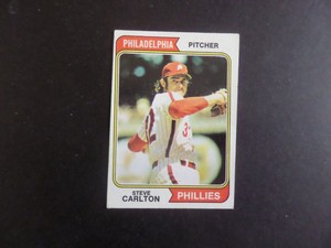 1974 TOPPS STEVE CARLTON PHILLIES BASEBALL CARD #95 EX