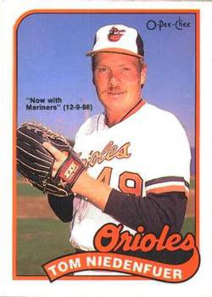 #14 Tom Niedenfuer - Seattle Mariners - 1989 O-Pee-Chee Baseball - Image 1 of 1