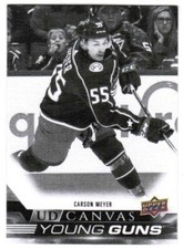 22/23 UPPER DECK SERIES 1 UD CANVAS YOUNG GUNS BLACK/WHITE C91-C120 U-Pick List