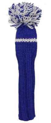 Sunfish blue and white knit wool hybrid / utility golf headcover - Image 1 of 2