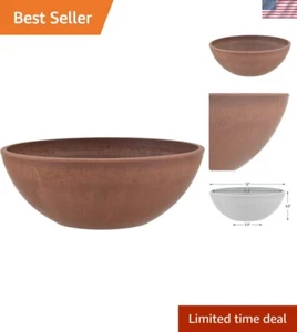 Durable 12" Shallow Planter Bowl, Ideal for Succulents & Indoor/Outdoor Gardens - Picture 1 of 6