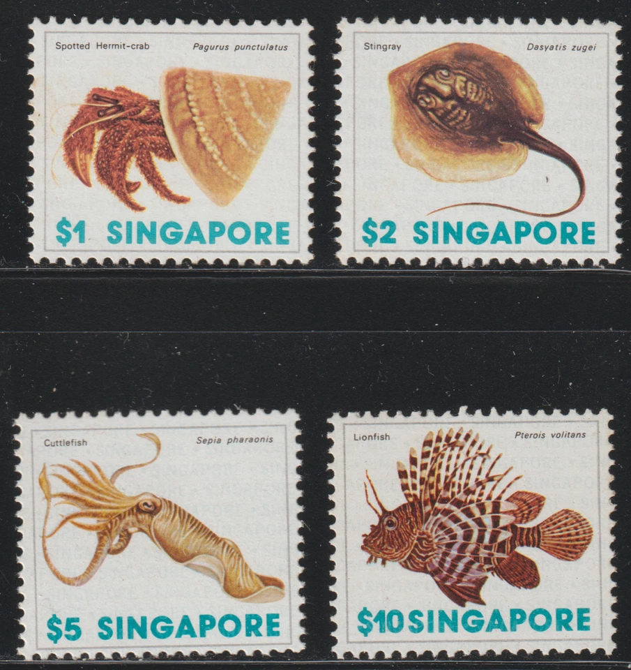 (S63)MALAYSIA SINGAPORE 1977 MARINE LIFE HV DEFINITIVE MNH. 2017 ISC CAT RM 90 - Image 1 of 2