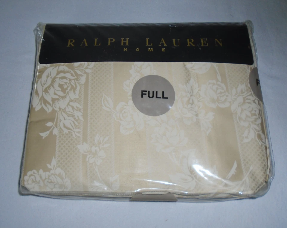 Ralph Lauren Home Fairchild Floral Sun Bonnet Sateen Full Flat Sheet NOS 280 TC - Image 1 of 4