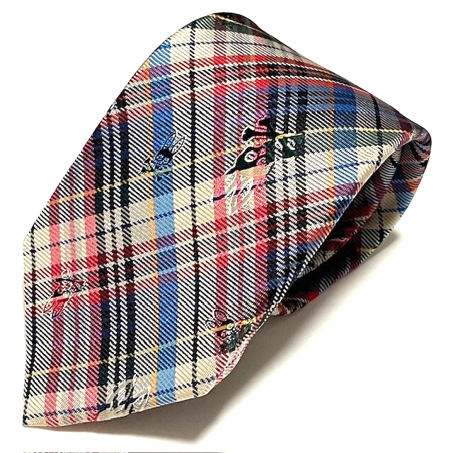 Corbata Psycho Bunny de Robert Godley a Cuadros Preppy Elegante Llamativa Foto 1 de 4