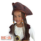 Kid Pirate Hat with Dreaedlocks Book Day Fancy Dress Costume Boy Child Accessory