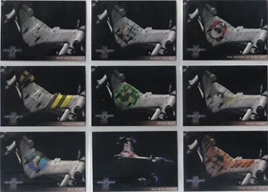 BABYLON 5 SEASON 4 STARFURY NOSE ART COMPLETE SET OF 9 - Picture 1 of 1