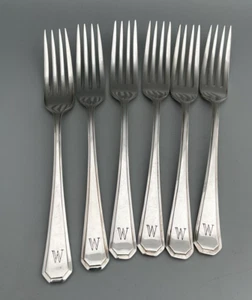 6 x Alexander Clark Vintage versilberte Tafelgabeln - griechisch/athenisch Welbeck - Bild 1 von 20