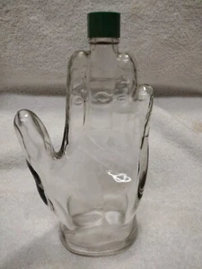 Vintage Glass 8.5" Hand Shaped Bottle. Cologne? VG Cond.  - Picture 1 of 7