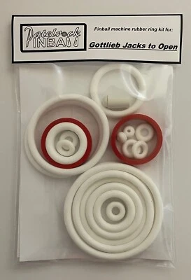 1984 Gottlieb / Mylstar Jacks to Open Pinball Machine Rubber Ring Kit - Image 1 of 3