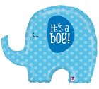 32" Its a Boy Blue Elephant Foil Balloon Baby Shower Supplies