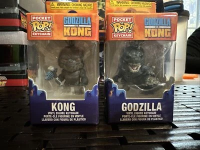 Godzilla Vs Kong Funko Pop Pocket Pop! Llaveros - King Kong y Godzilla Foto 1 de 4