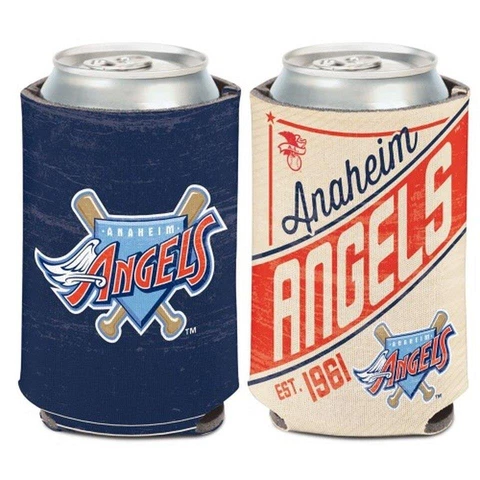 Los Angeles Angels 12oz Two Sided Vintage Can Cooler [NEW] Holder Foam Koozie Cover