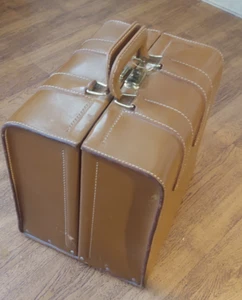 Vintage 50er Jahre Master Products Los Angles schwerer Leder Verkäufer Musterkoffer - Bild 1 von 13