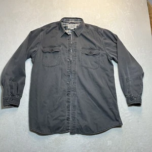 LL Bean Shacket Herren Large/Tall braun Hemd Canvas Flanell gefüttert Arbeitsmantel Vintage - Bild 1 von 11