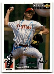 1994 Collector's Choice Silver Signature Signed Tommy Greene Phillies #115 - Picture 1 of 2