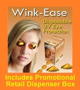 Wink-Ease Disposable SunBed Tanning Eye Protection Goggles 250 Pairs + Dispenser - Picture 1 of 1