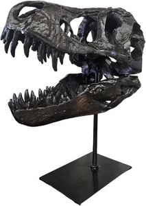 Dinosaurier Schädel Statue, Dinosaurier Skulpturen Halterung Tyrannosaurus Schädel Replik... - Bild 1 von 9